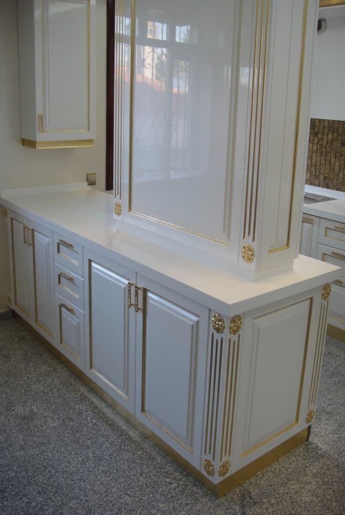 Corian mutfak tezgahı, detay