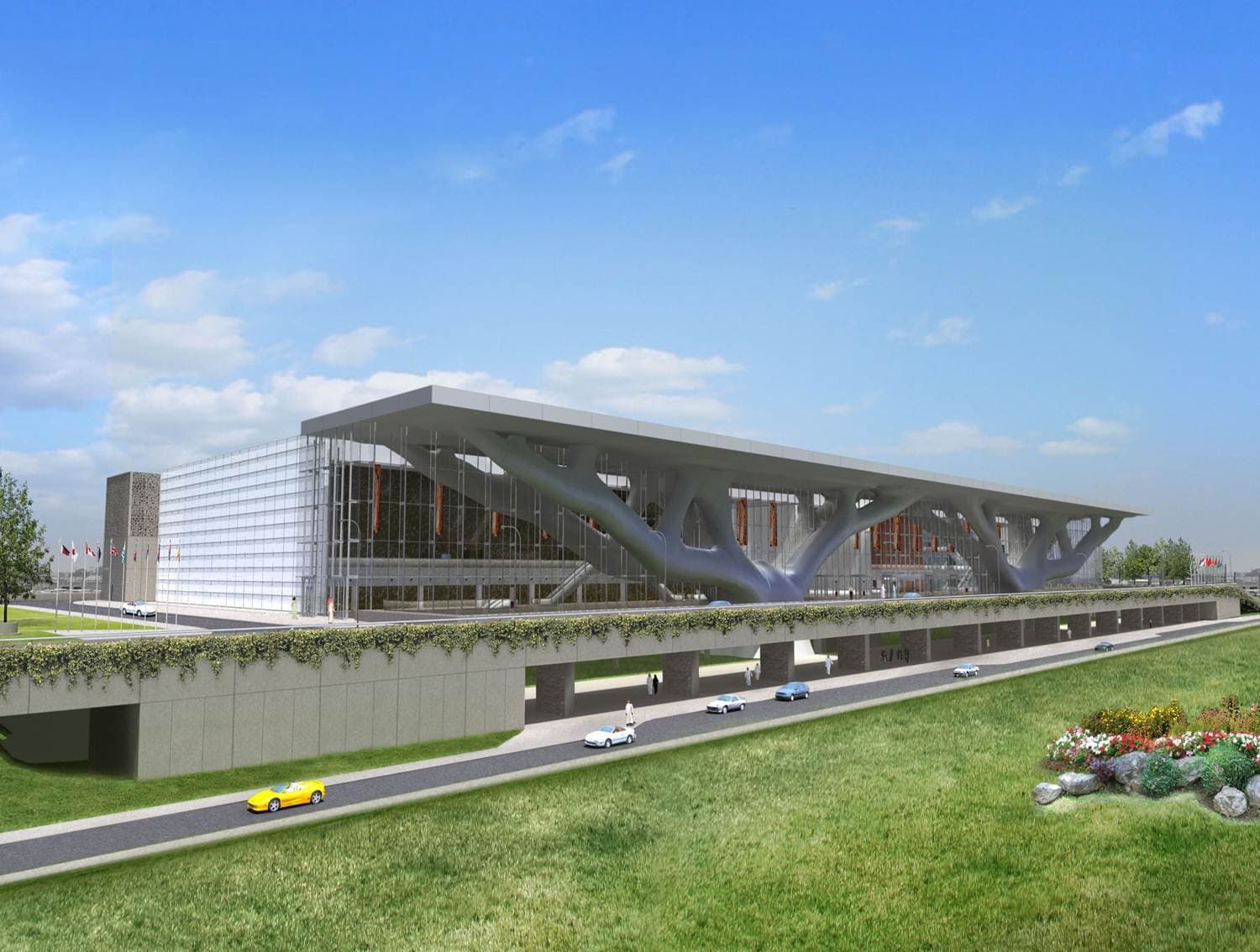 QECC Doha, dış cephe tasarım görseli