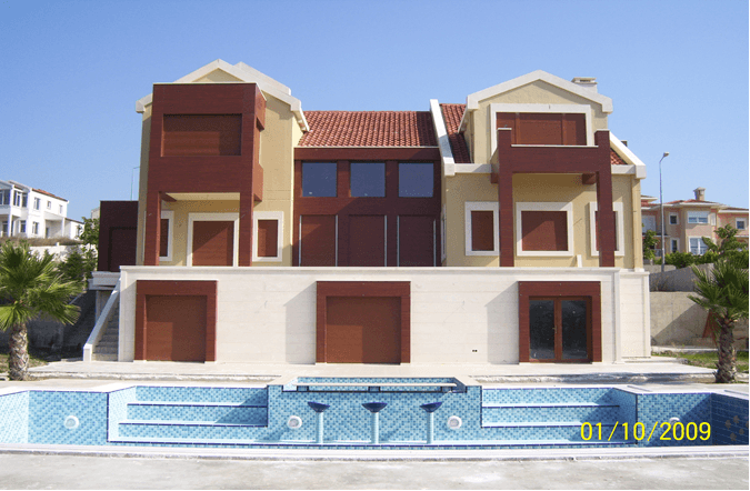 Villa dış cephe, tadilat sonrası