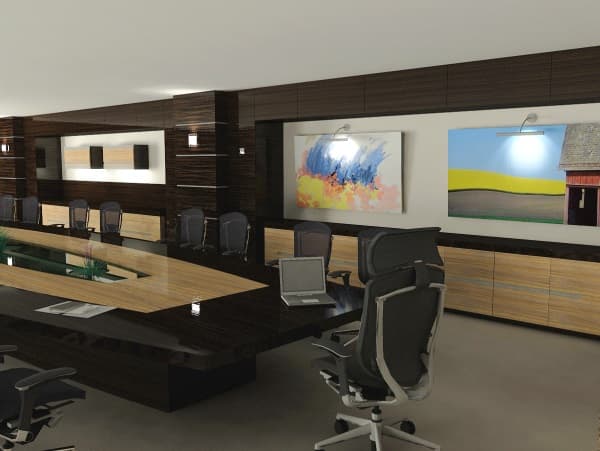 Yönetici odası tasarım önerisi (3D)