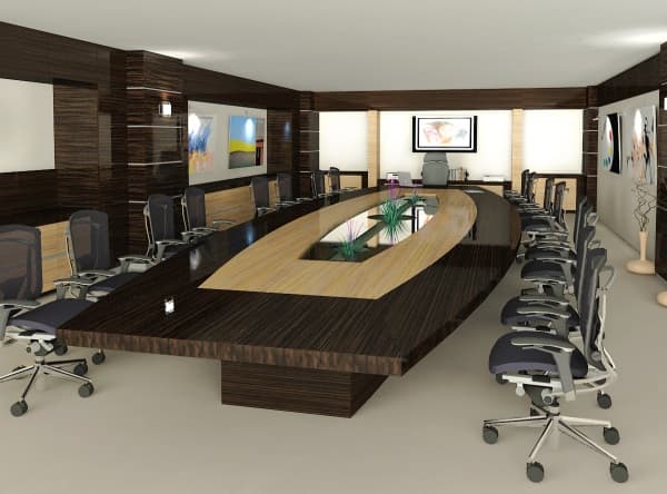 Toplantı odası tasarım önerisi (3D)
